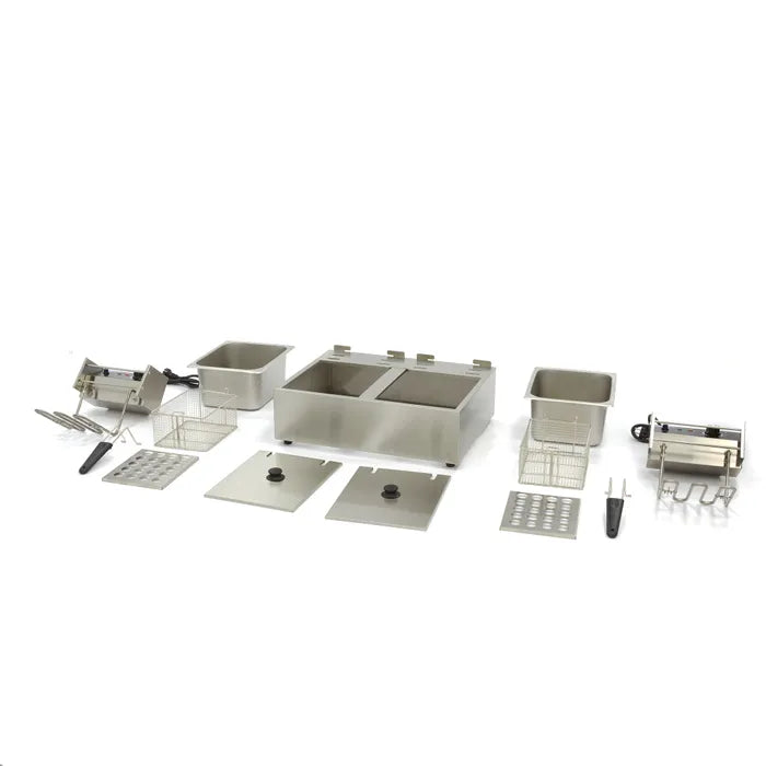 Frituurpan - 2x 6 L - 2 Manden - tot 2,4 Kg Frites